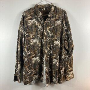 Mens North River Outfitters Trees Buck Cotton Shirt‎ XL